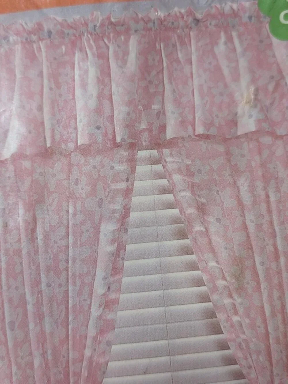 Vintage Barbie Curtains Pink Floral NIP
